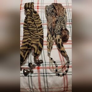 Animal Print Scarf Set